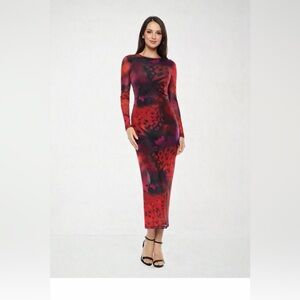 Premier Amour Floral Dress Black Pink Women's Size 14